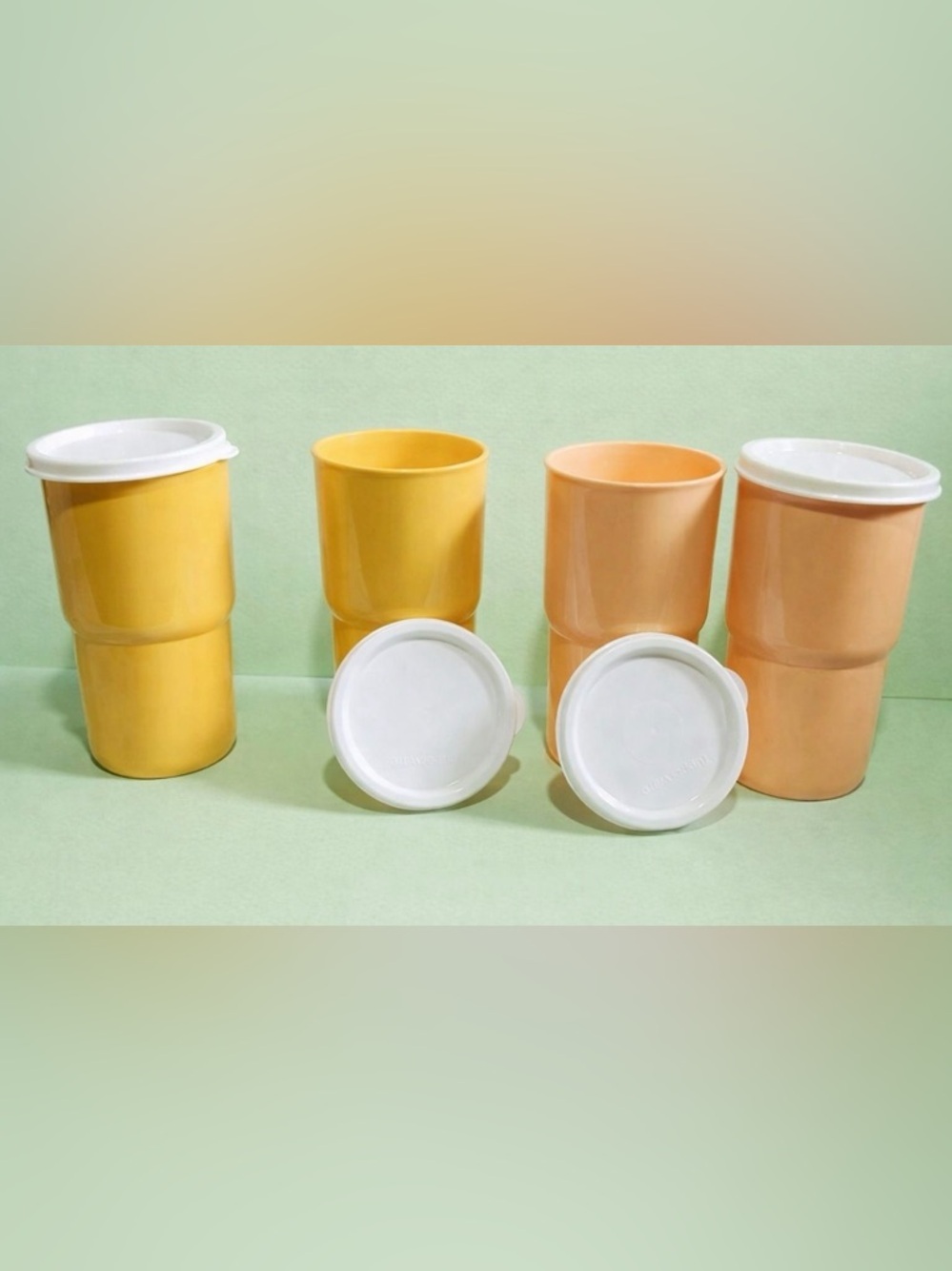 Tupperware Tabletop Stacking Tumblers Set (4) 12 oz